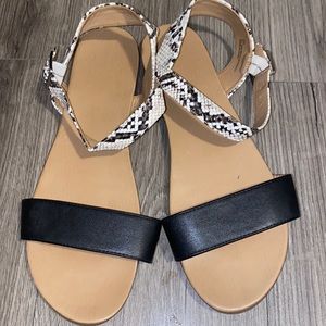 Lane Bryant Snake Print Sandal